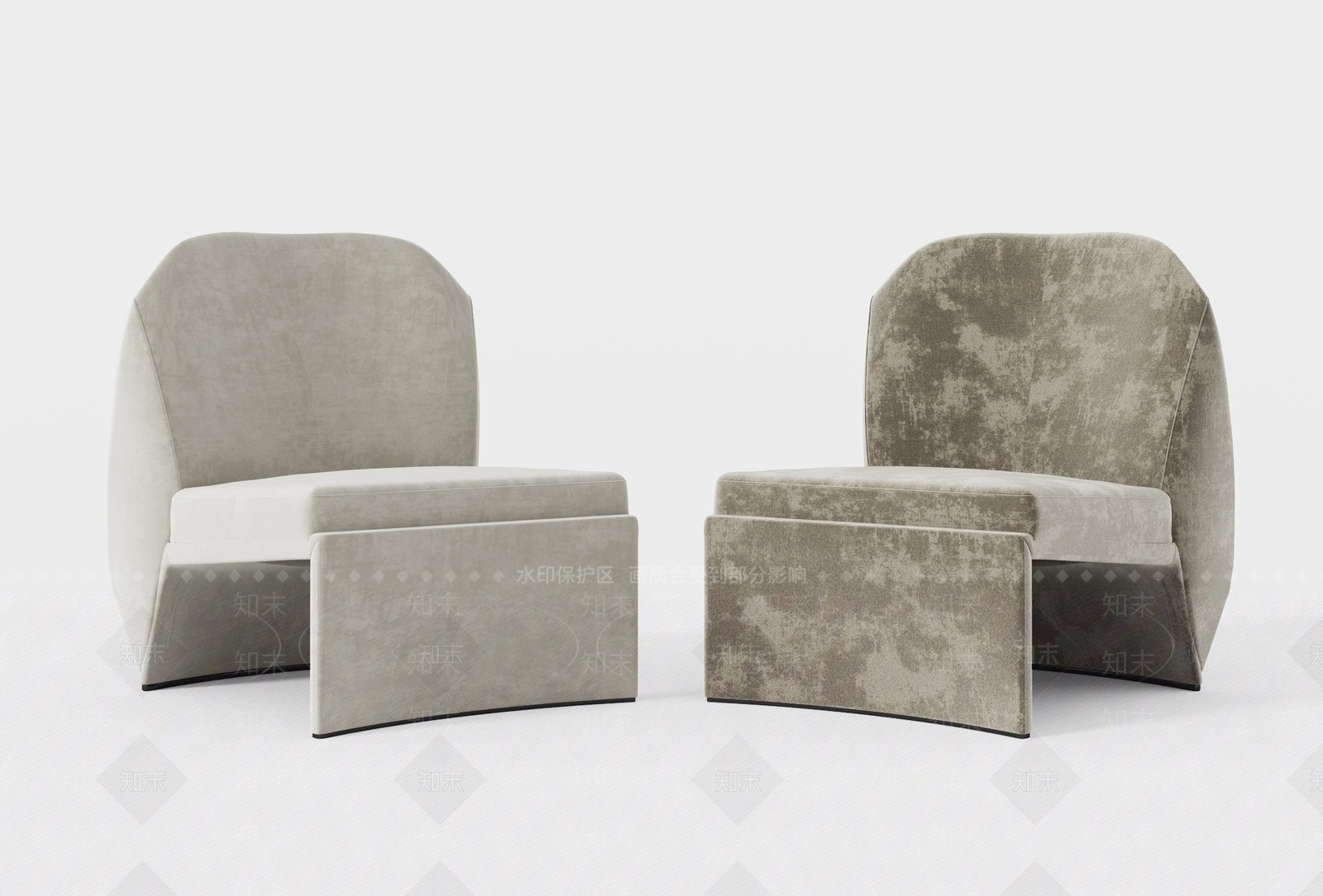 现代单椅模型3D模型下载【ID:282670454】