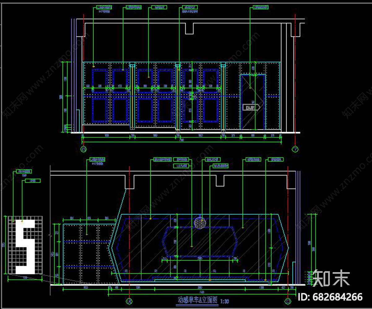 健身房cad施工图下载【ID:682684266】