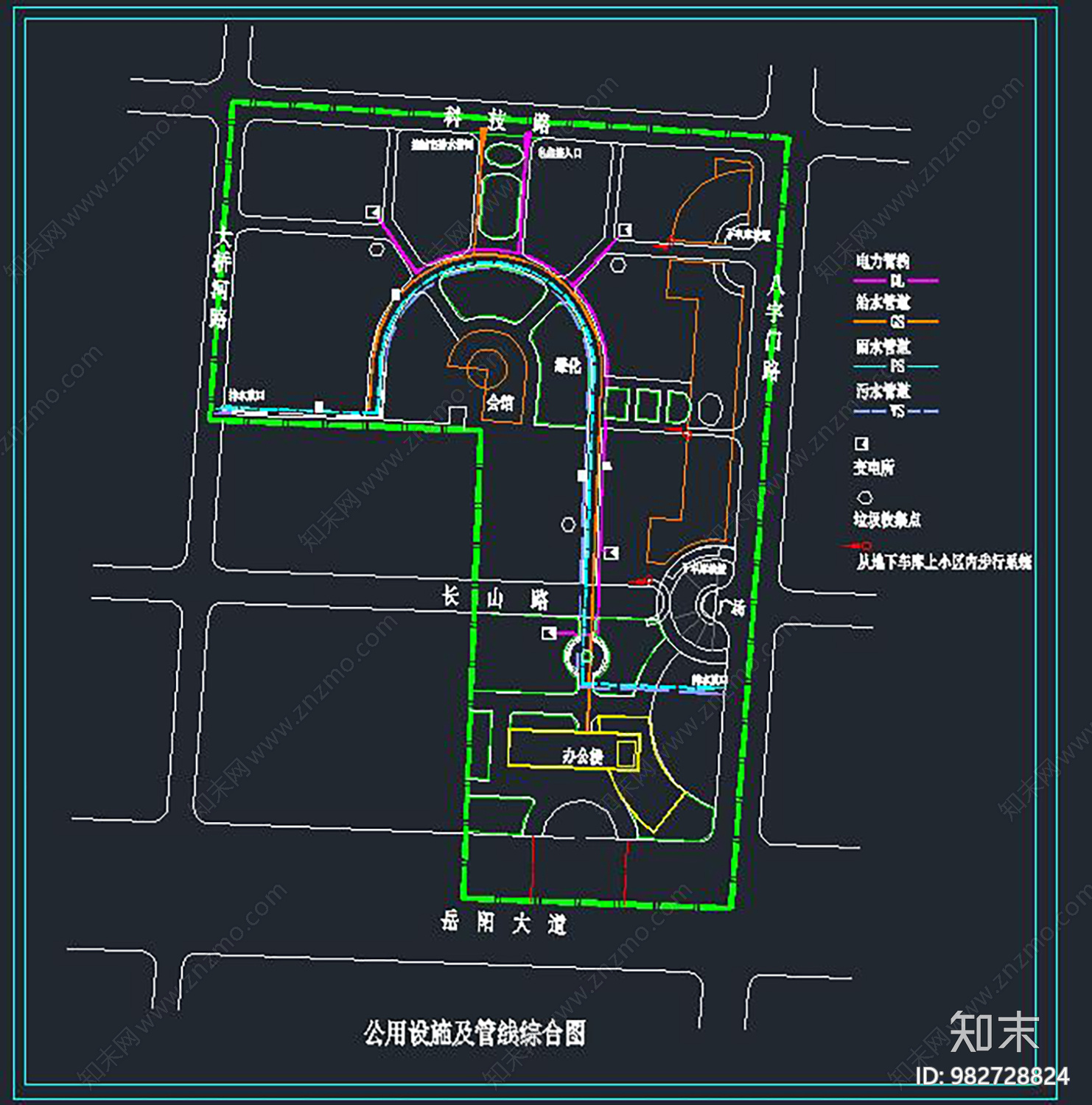小区规划cad施工图下载【ID:982728824】