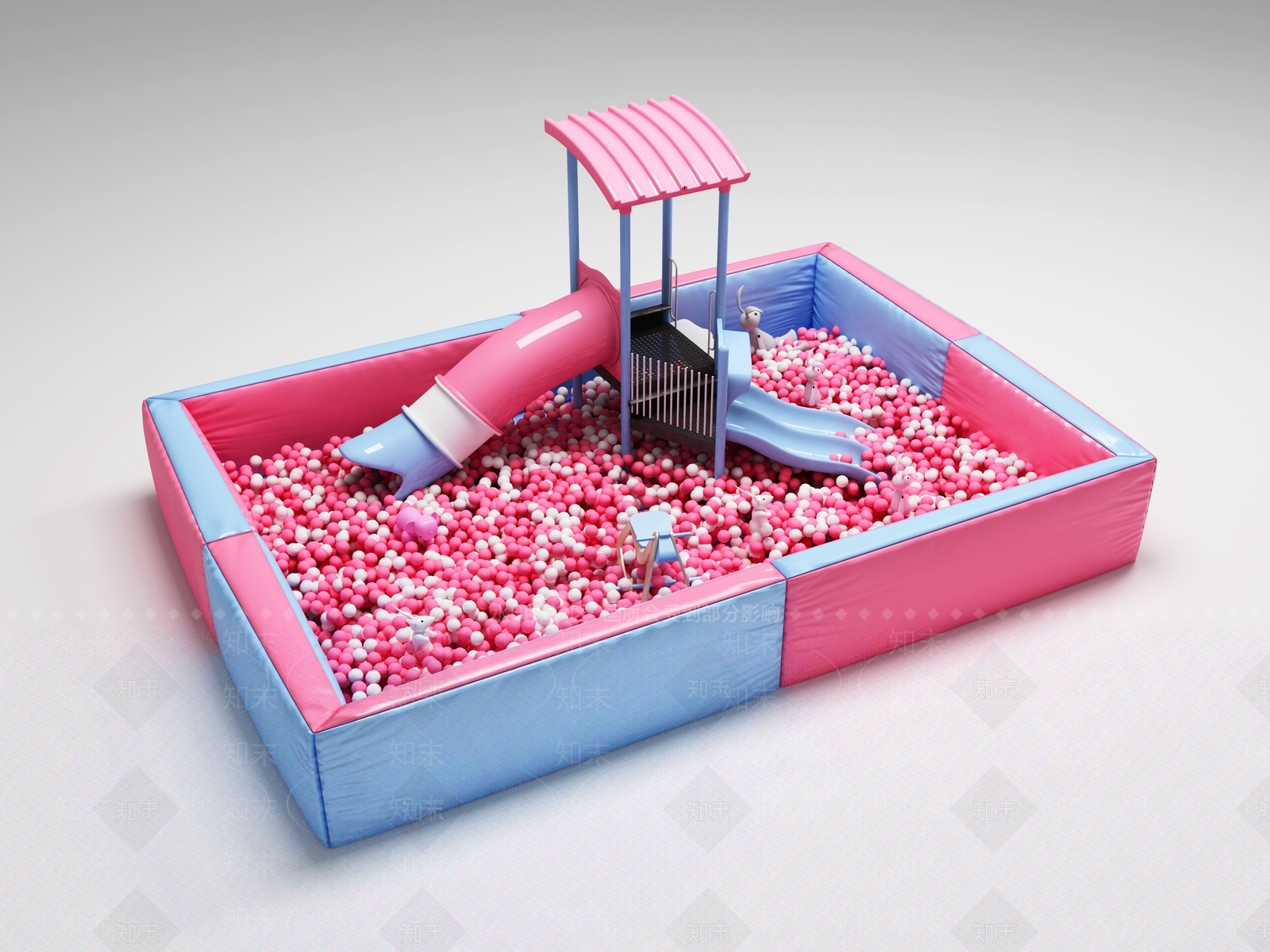 现代游乐场设施3D模型下载【ID:882803688】