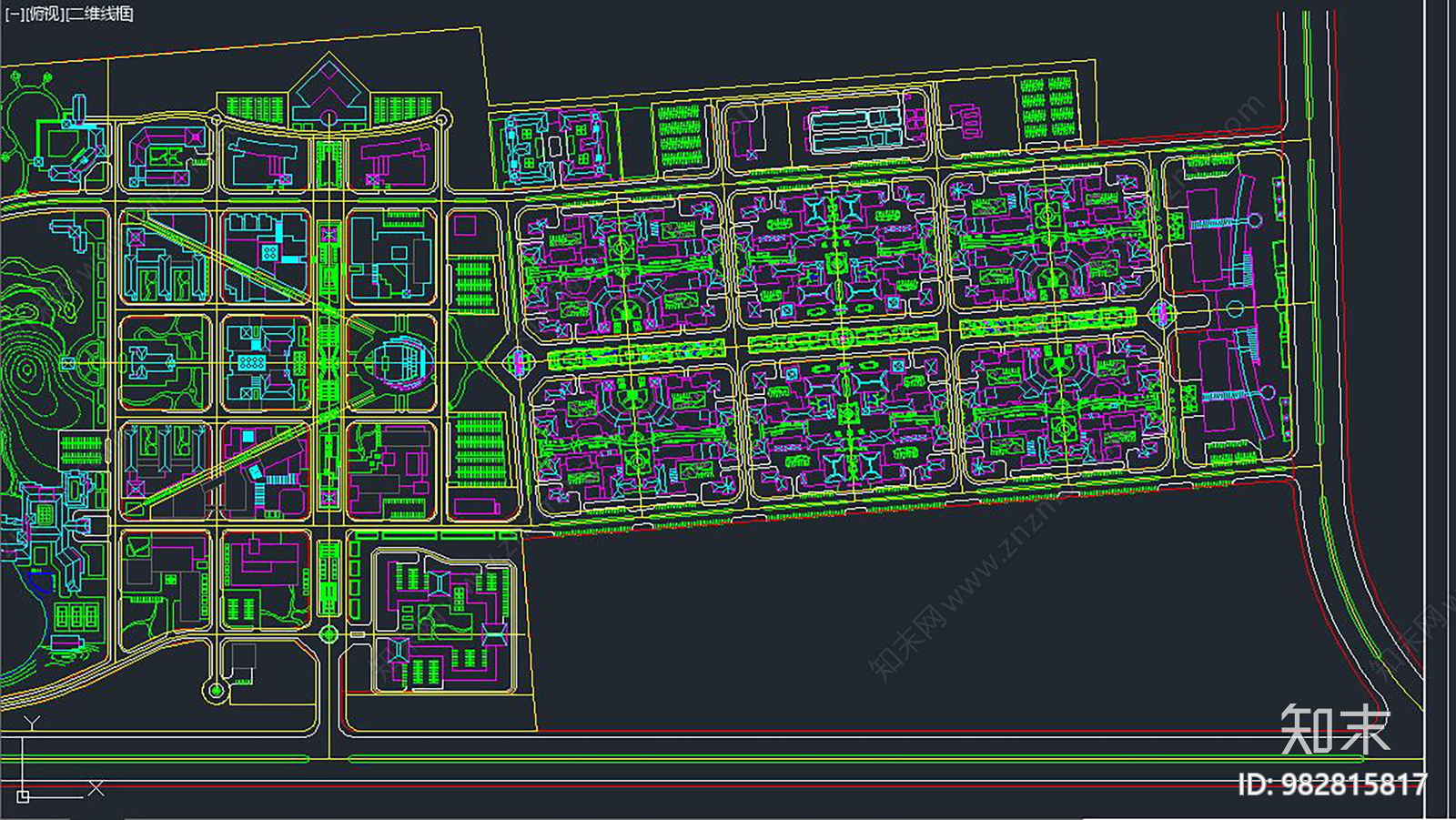 住宅小区cad施工图下载【ID:982815817】
