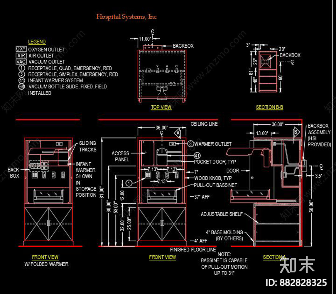 医院CAD图纸cad施工图下载【ID:882828325】