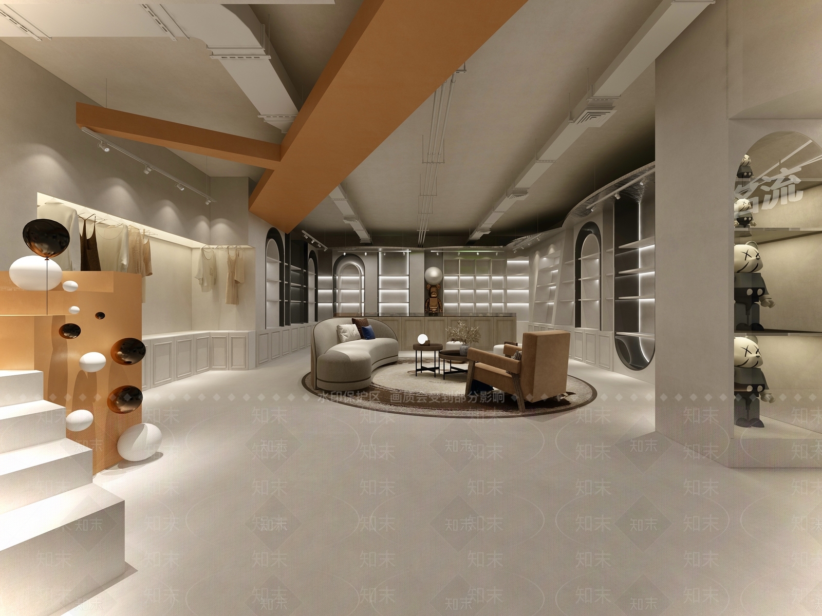 现代美发店3D模型下载【ID:982842571】