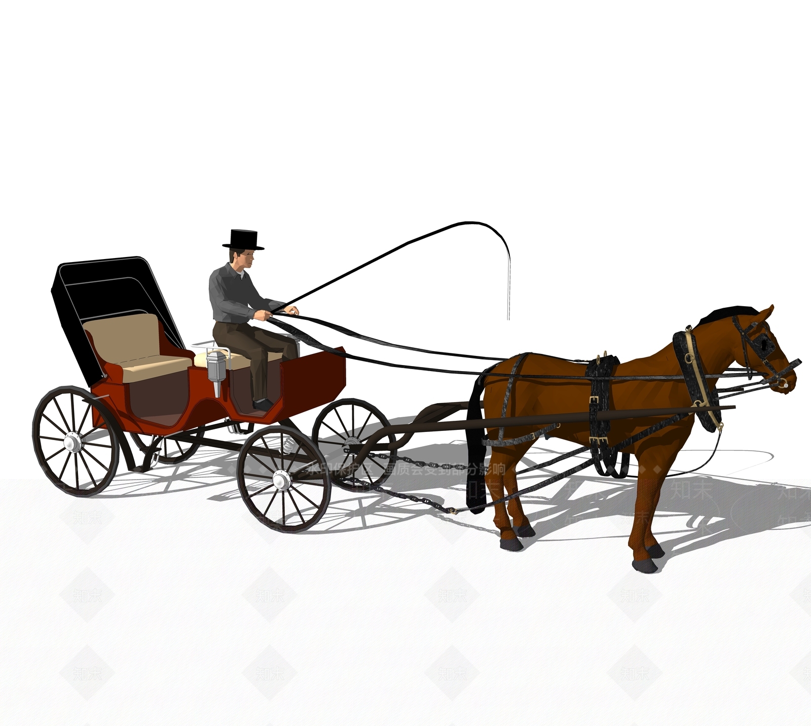 欧式交通工具SU模型下载【ID:182843862】