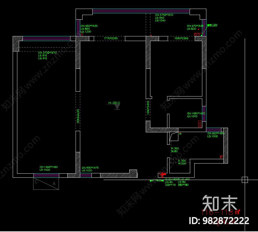 样板房cad施工图下载【ID:982872222】