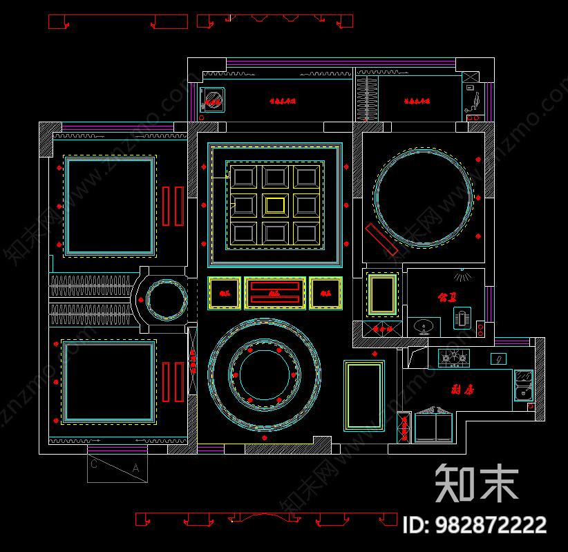 样板房cad施工图下载【ID:982872222】