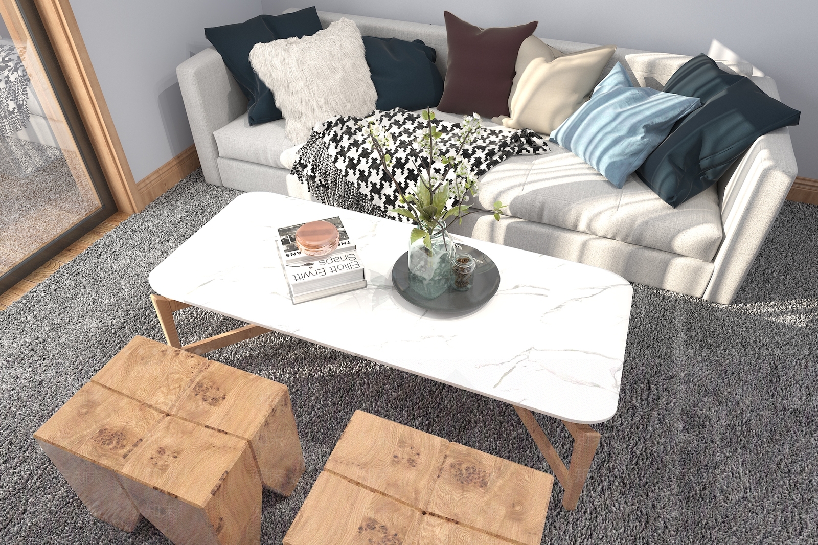 北欧公寓3D模型下载【ID:982889786】