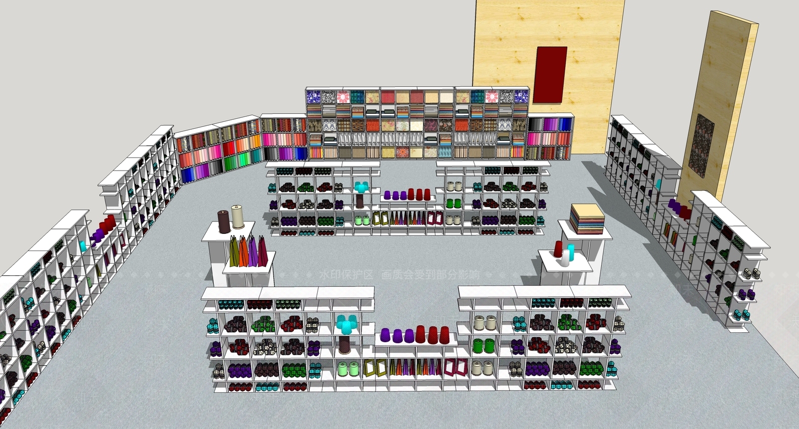 现代展示架SU模型下载【ID:282991577】