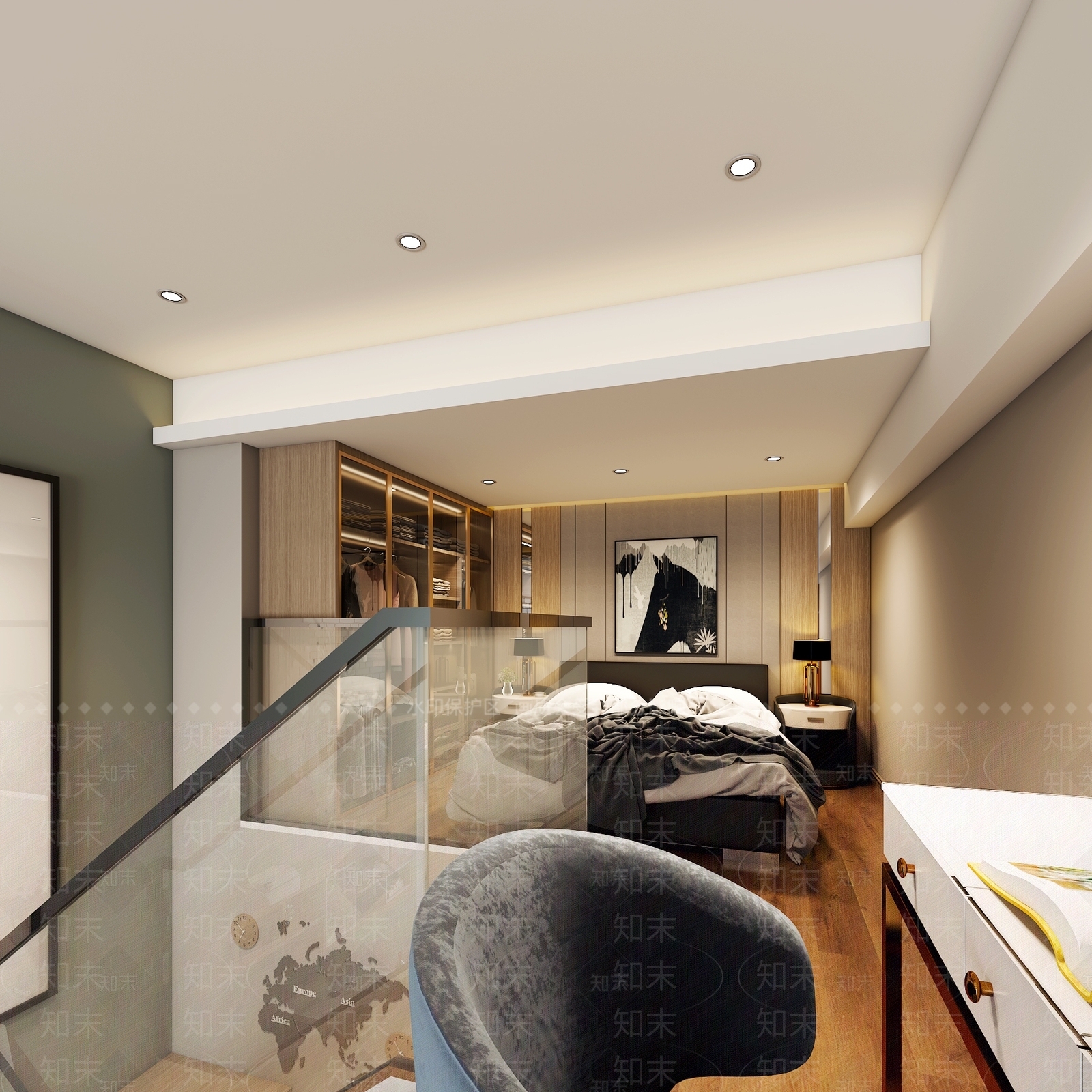 北欧单身公寓3D模型下载【ID:983040799】