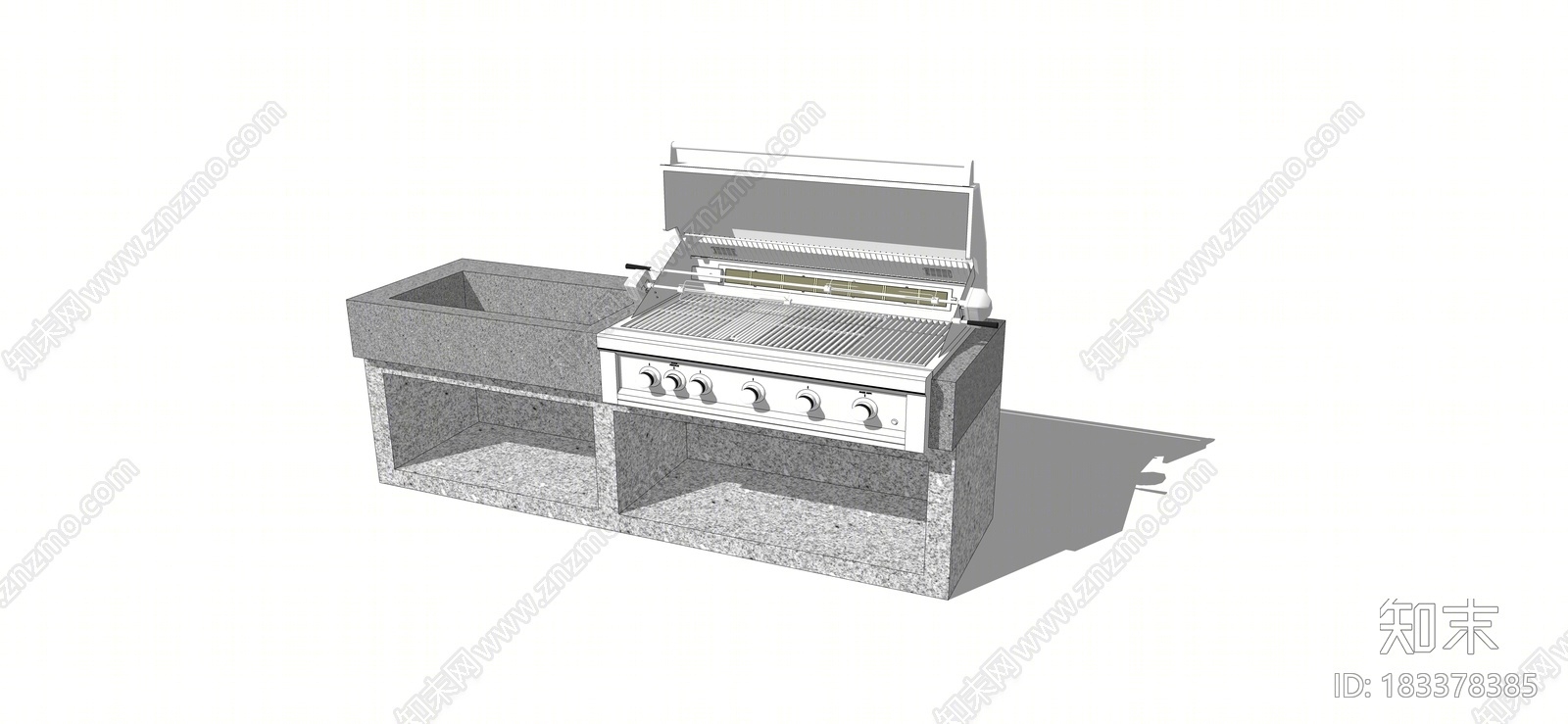 现代烧烤架SU模型下载【ID:183378385】