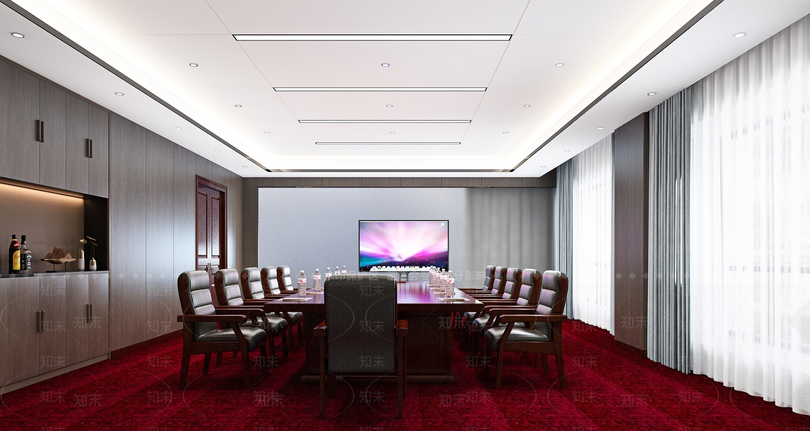 现代指挥大厅3D模型下载【ID:983063542】