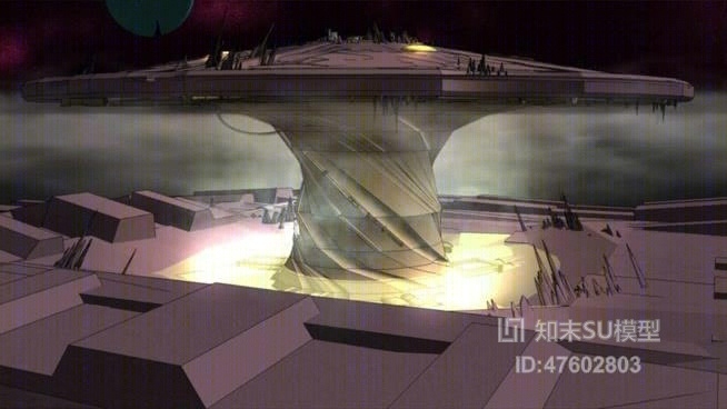 艺术风格建筑SU模型下载【ID:819311421】