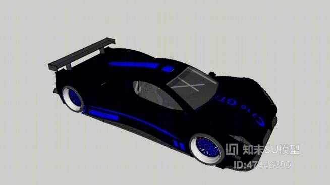 跑车SU模型下载【ID:517990146】