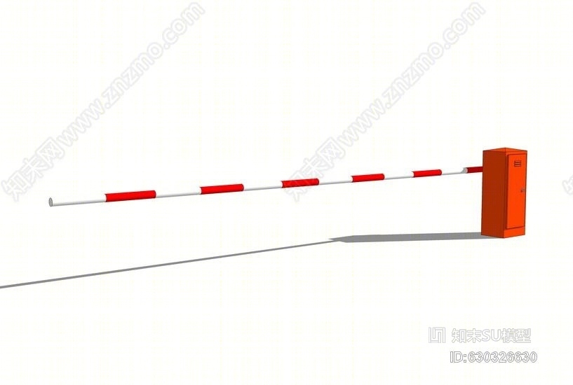 车行道闸SU模型下载【ID:630326630】
