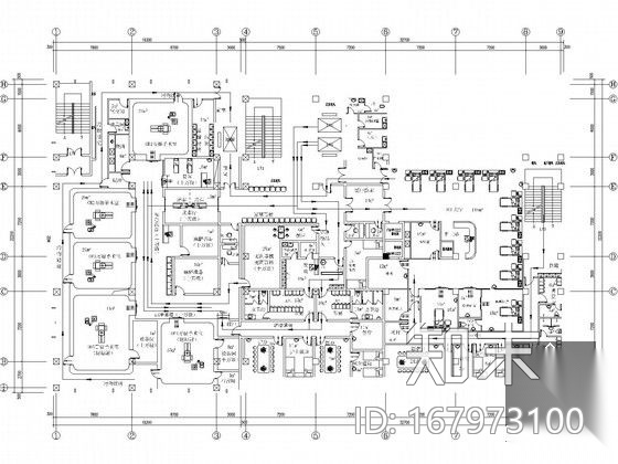 [烟台]医院手术室净化工程全套施工图纸(净化施工图下载【ID:167973100】