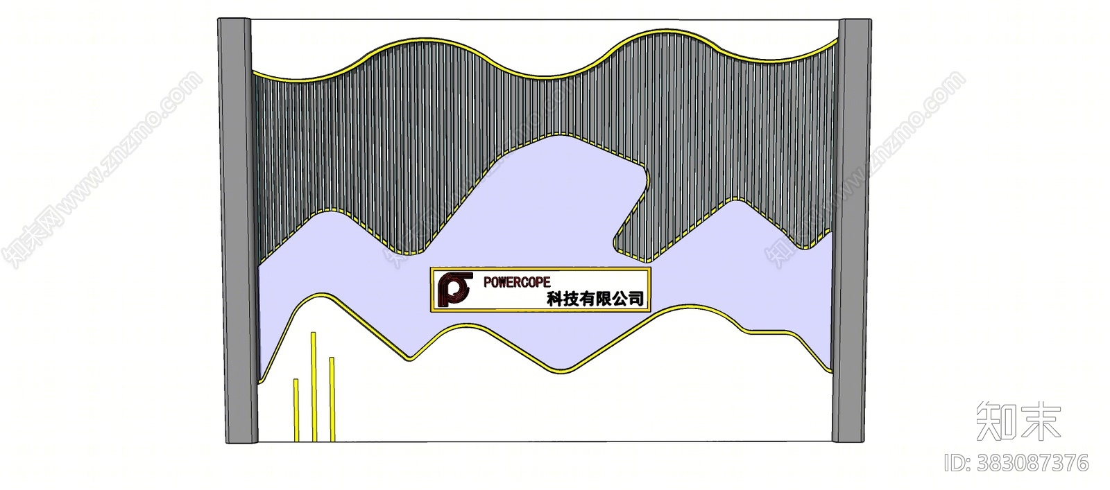 现代前台SU模型下载【ID:383087376】