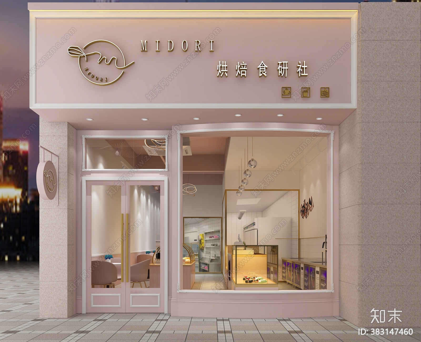 现代面包店3D模型下载【ID:383147460】