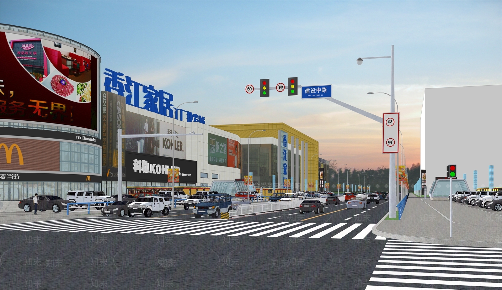 现代道路SU模型下载【ID:983180761】