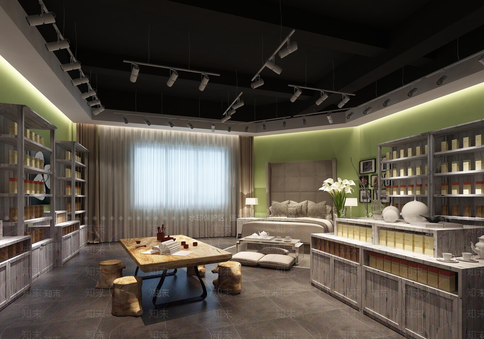 现代家居场景展厅3D模型下载【ID:483241874】