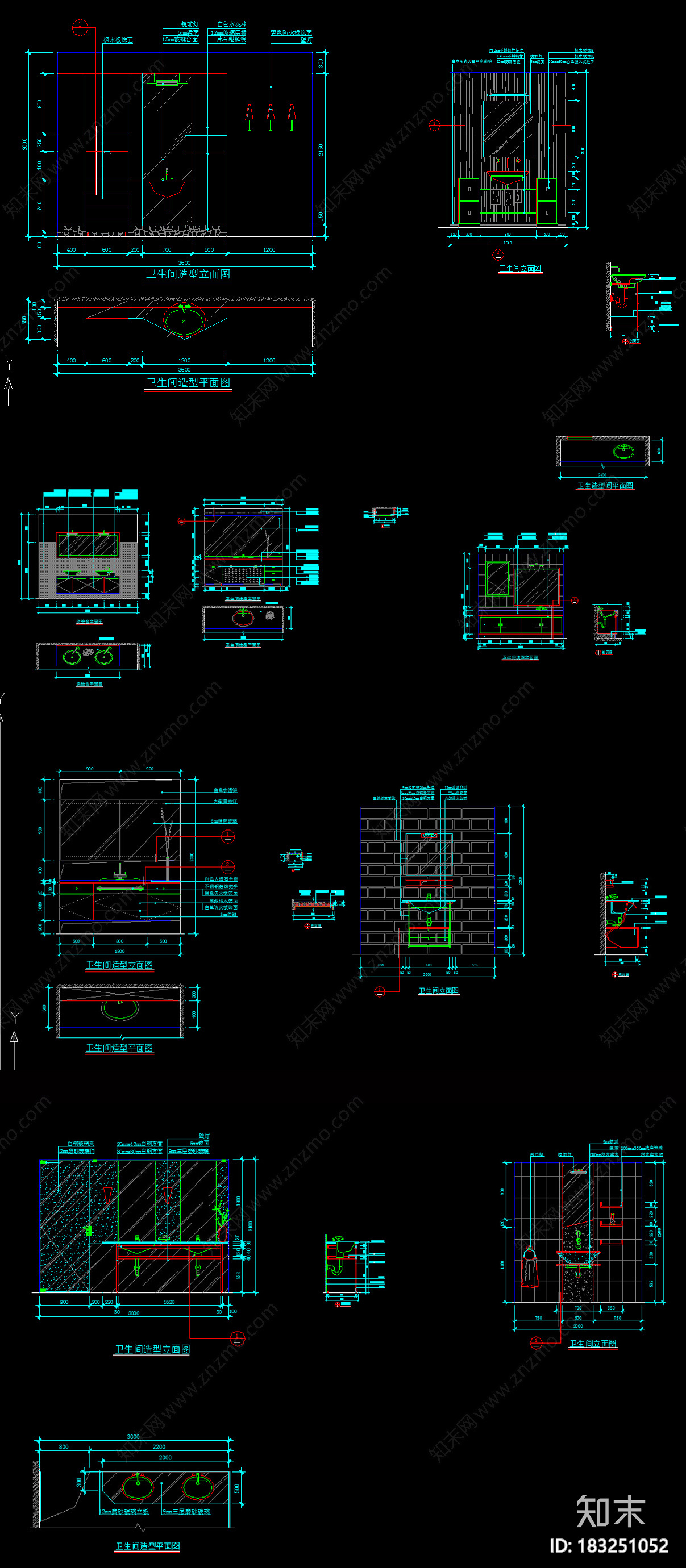 建筑卫生间设计标准图集施工图下载【ID:183251052】