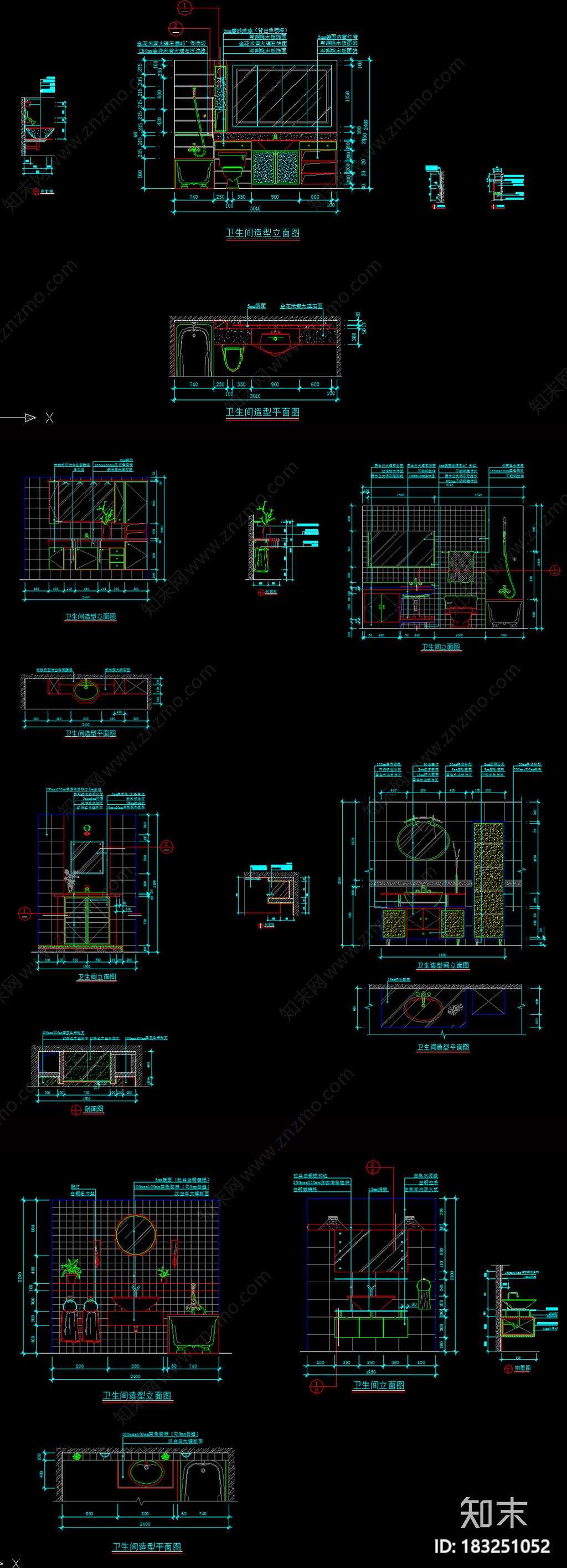 建筑卫生间设计标准图集施工图下载【ID:183251052】