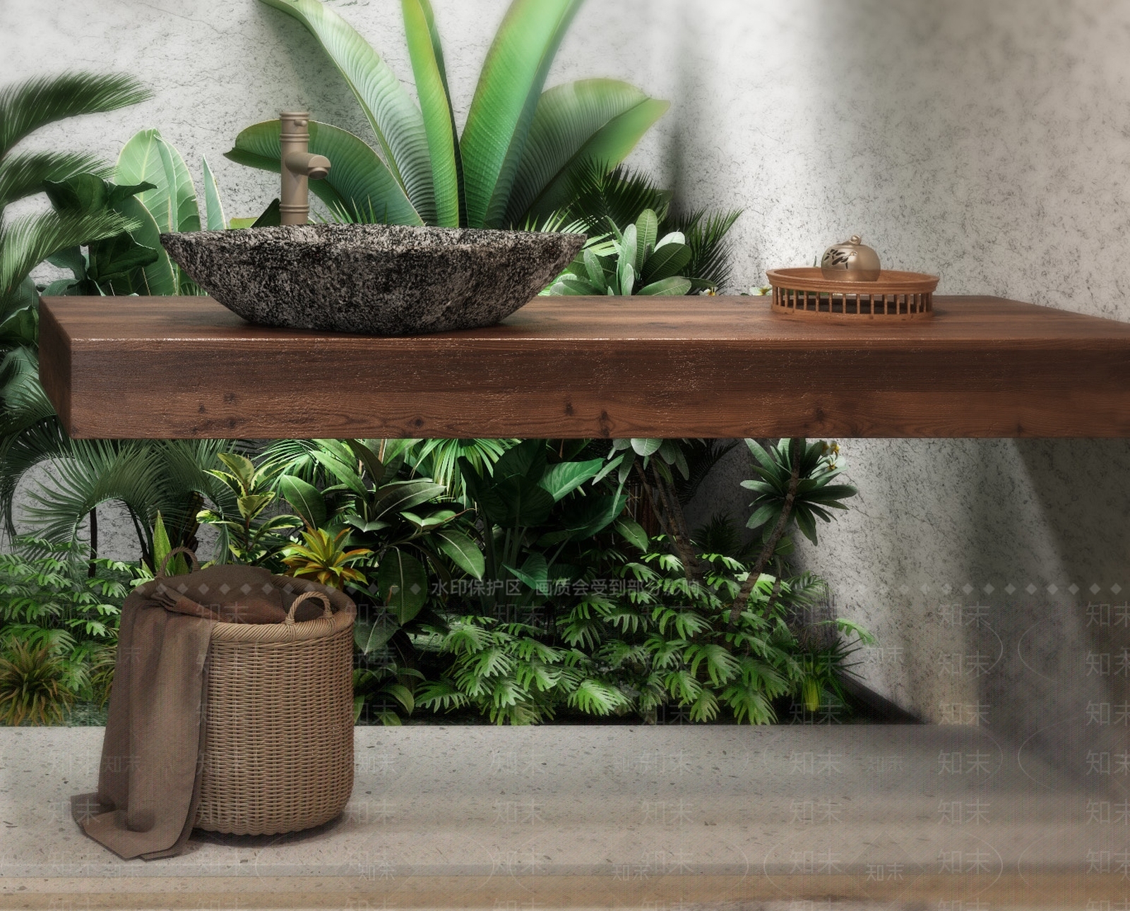 侘寂民宿3D模型下载【ID:983338645】