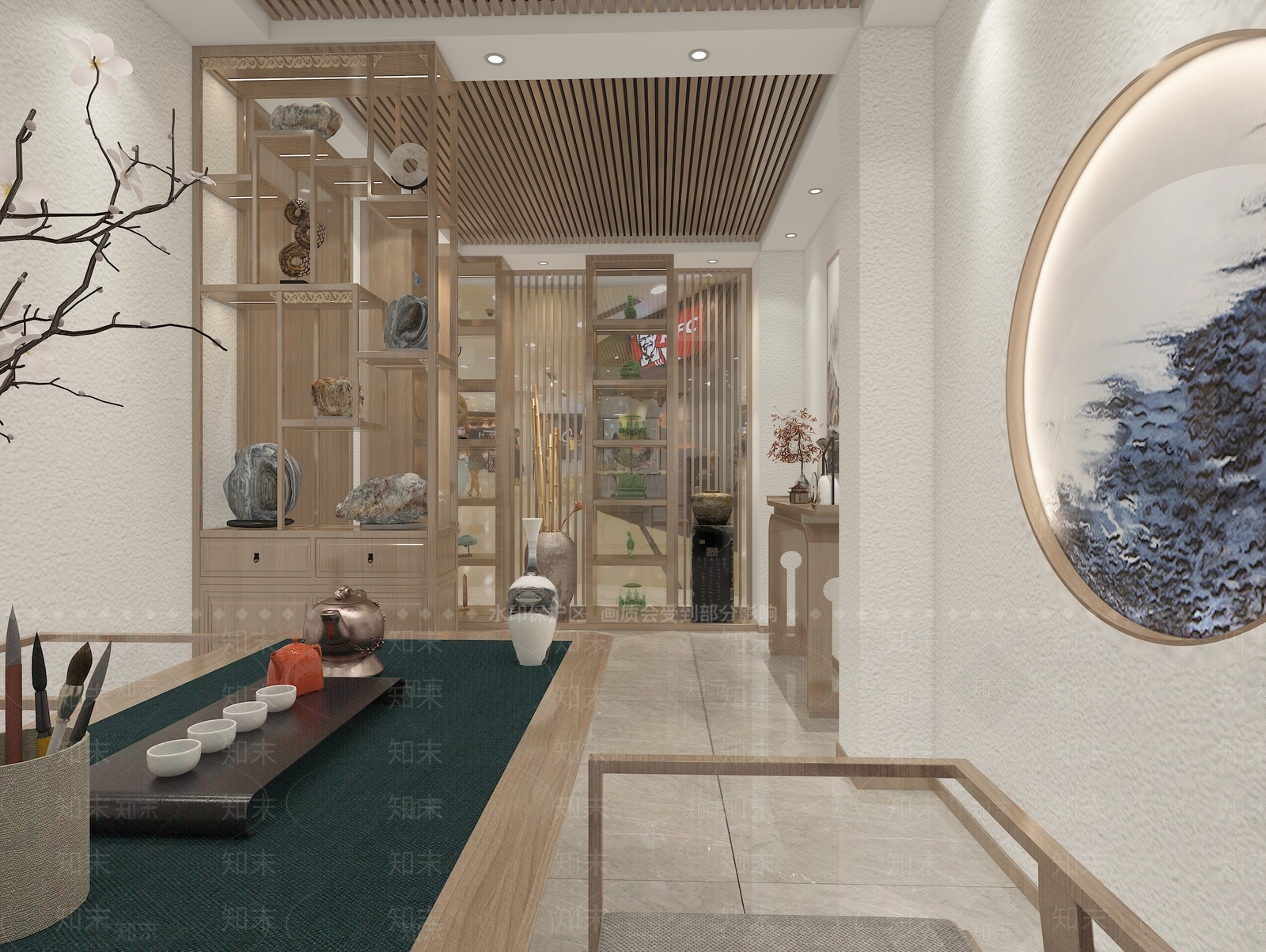 新中式玉器店3D模型下载【ID:583426801】