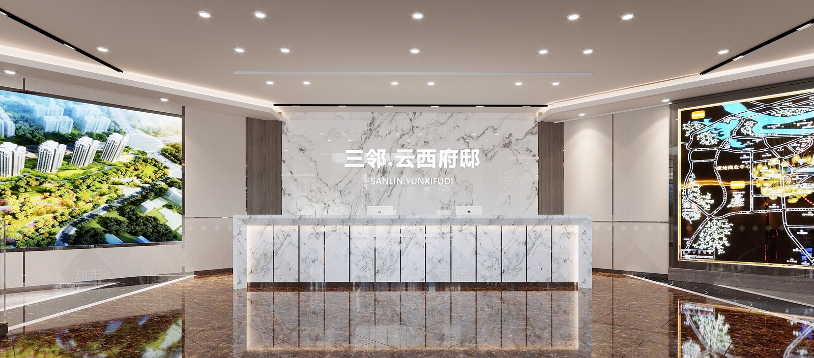 现代售楼部3D模型下载【ID:483463521】