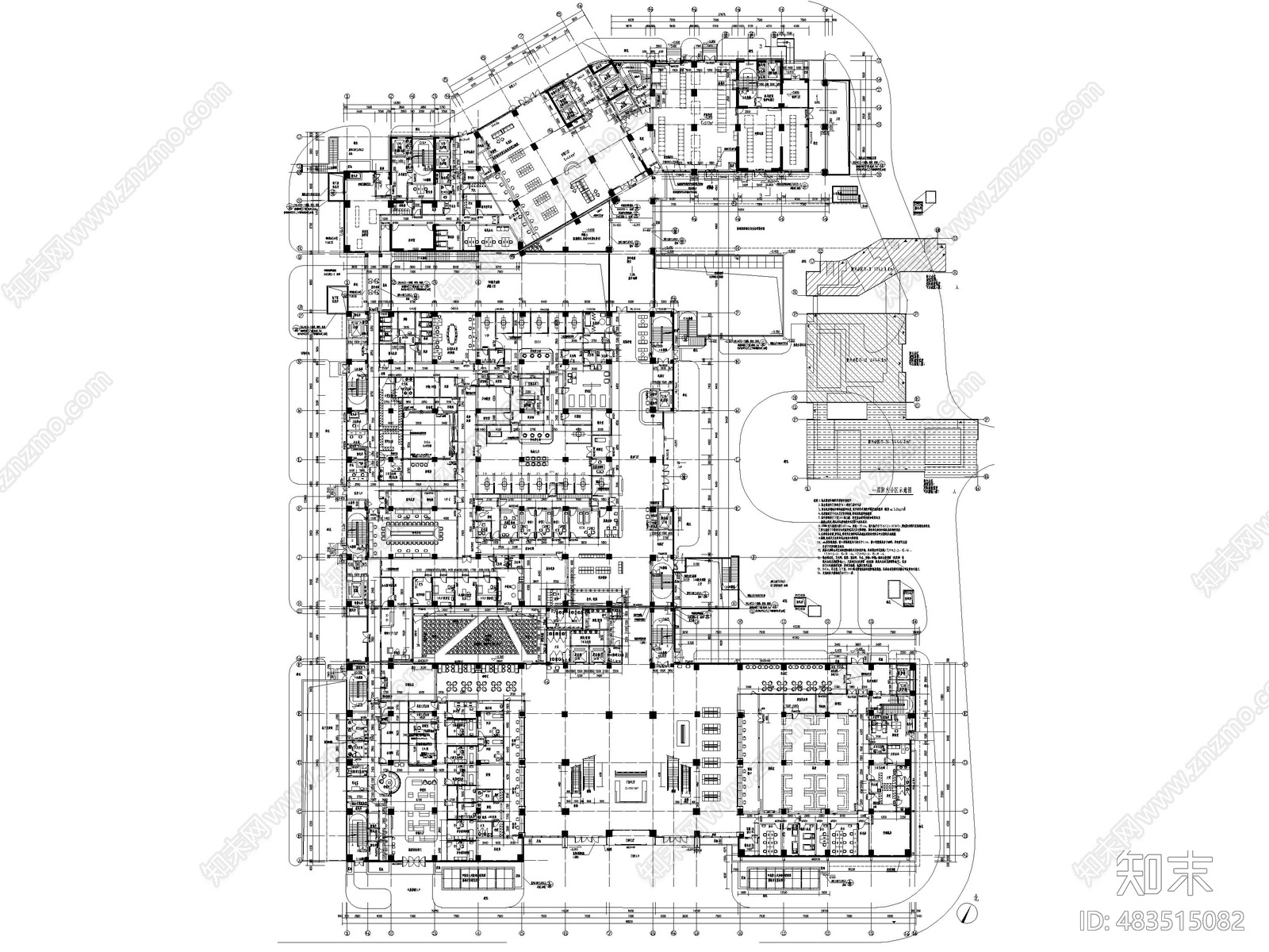 最新医疗厦门市心血管病医院丨设计方案效果图施工图物料书丨1cad施工图下载【ID:483515082】