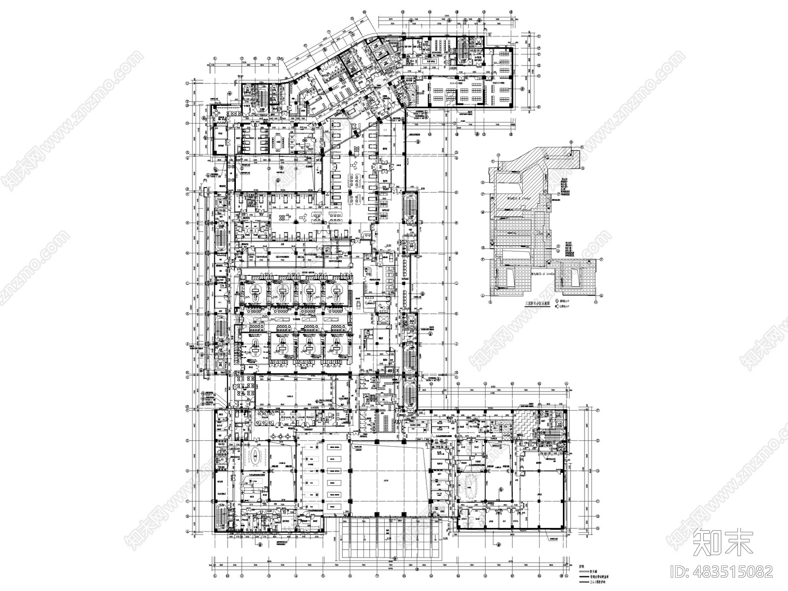 最新医疗厦门市心血管病医院丨设计方案效果图施工图物料书丨1cad施工图下载【ID:483515082】