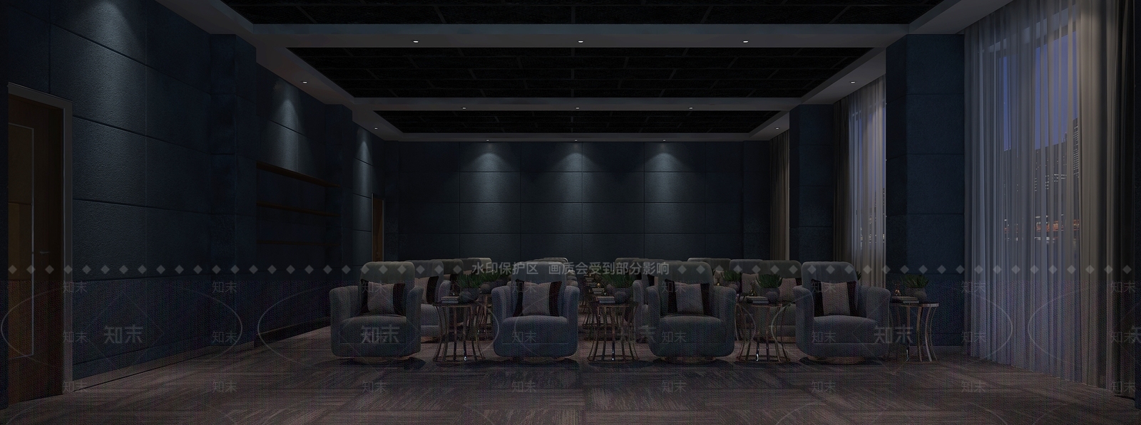 现代电影院3D模型下载【ID:584453147】