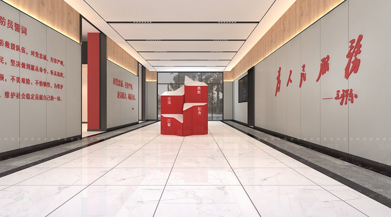 现代政府大厅3D模型下载【ID:484035098】