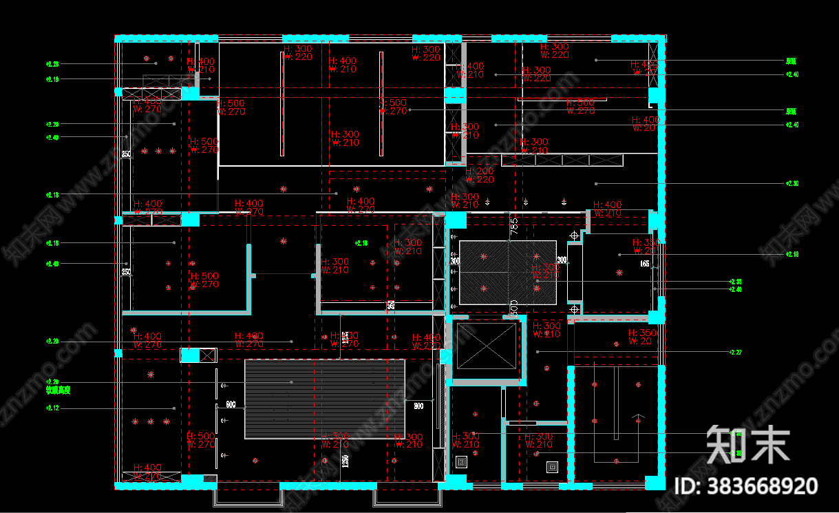 典当行店铺全套CADcad施工图下载【ID:383668920】