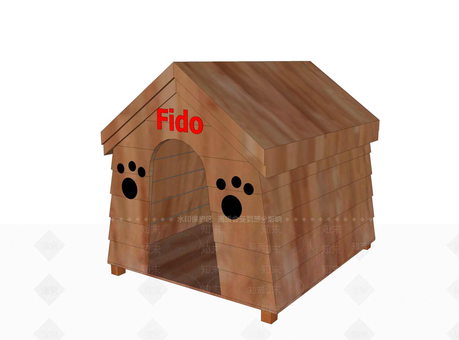 现代狗屋SU模型下载【ID:583702966】