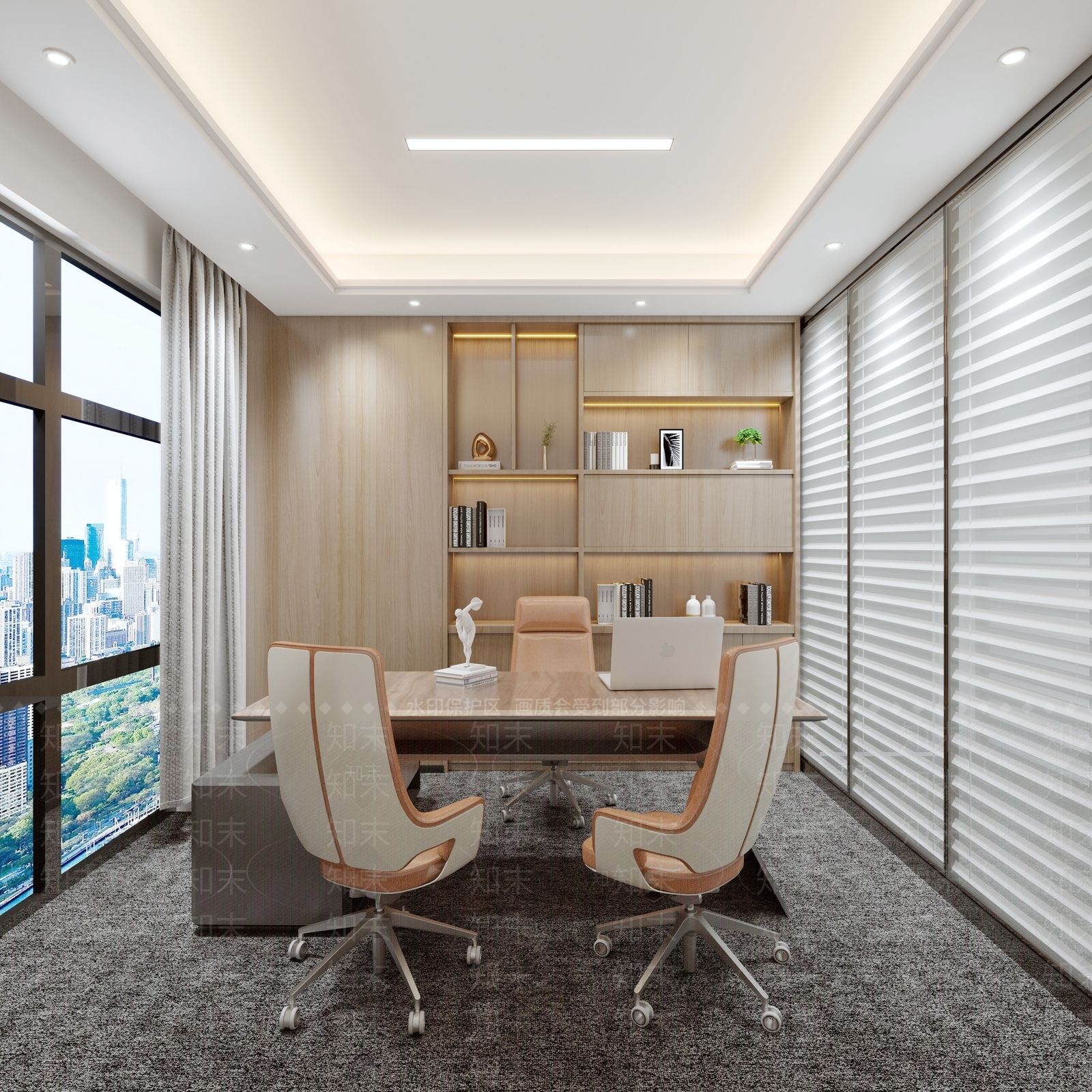 现代总裁办公室3D模型下载【ID:783749666】