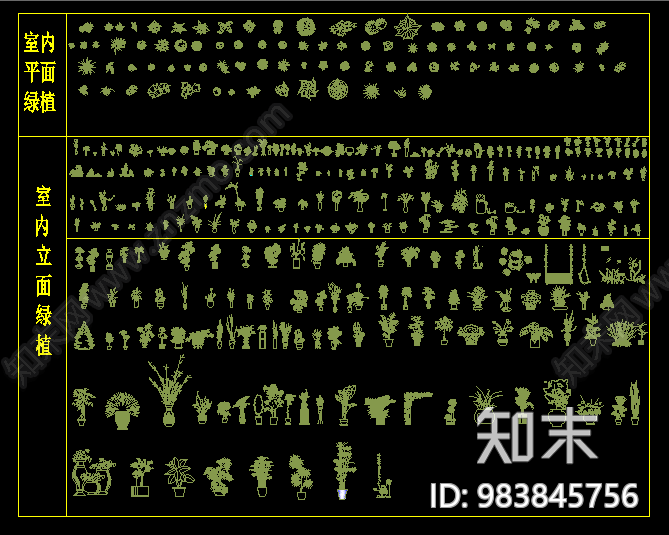 园林景观绿植图库大全施工图下载【ID:983845756】