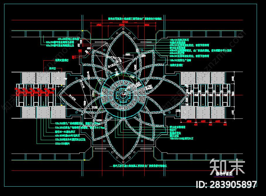 铺装样式平面做法超级大全施工图下载【ID:283905897】