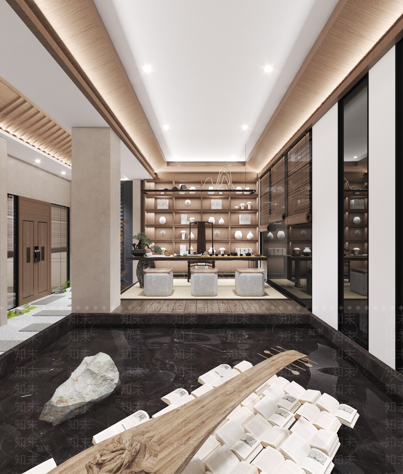 新中式足浴会所3D模型下载【ID:783907160】