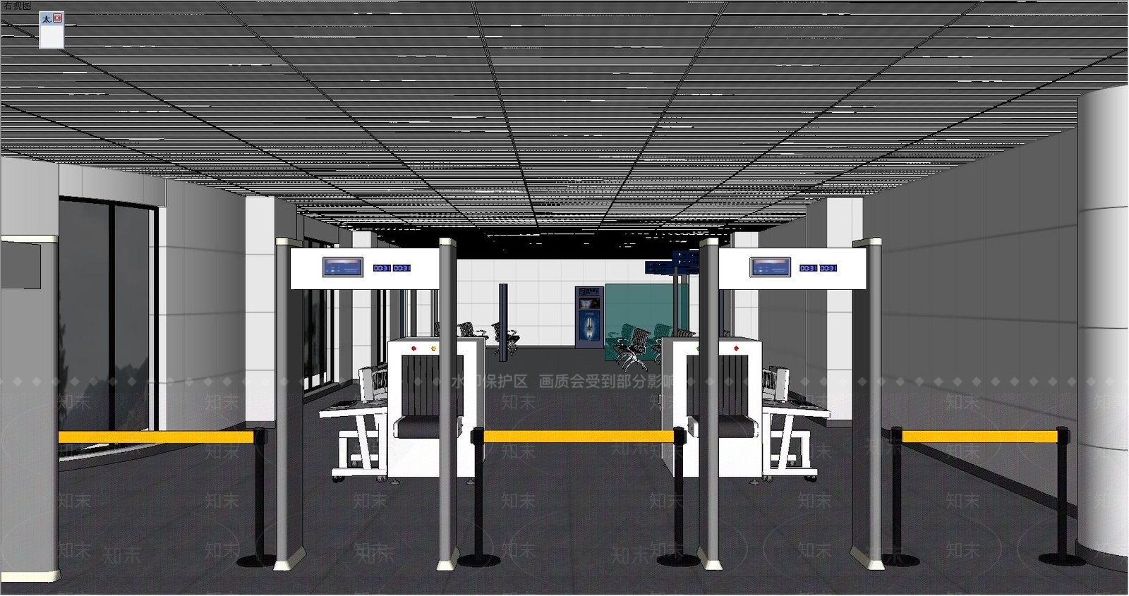现代机场SU模型下载【ID:883911458】