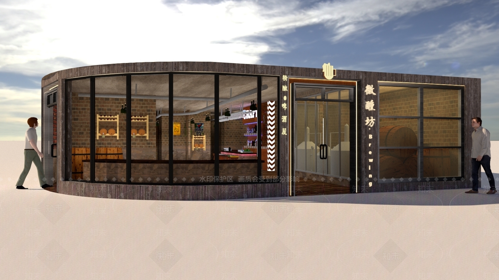 工业风格餐厅SU模型下载【ID:985033094】