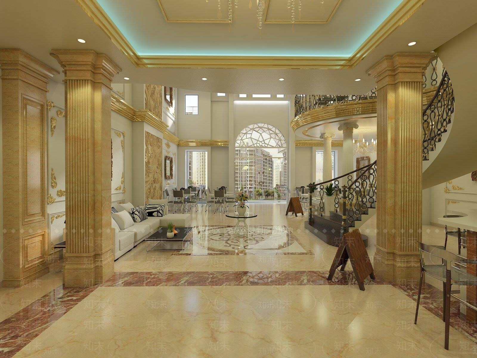 欧式摄影店SU模型下载【ID:183928180】