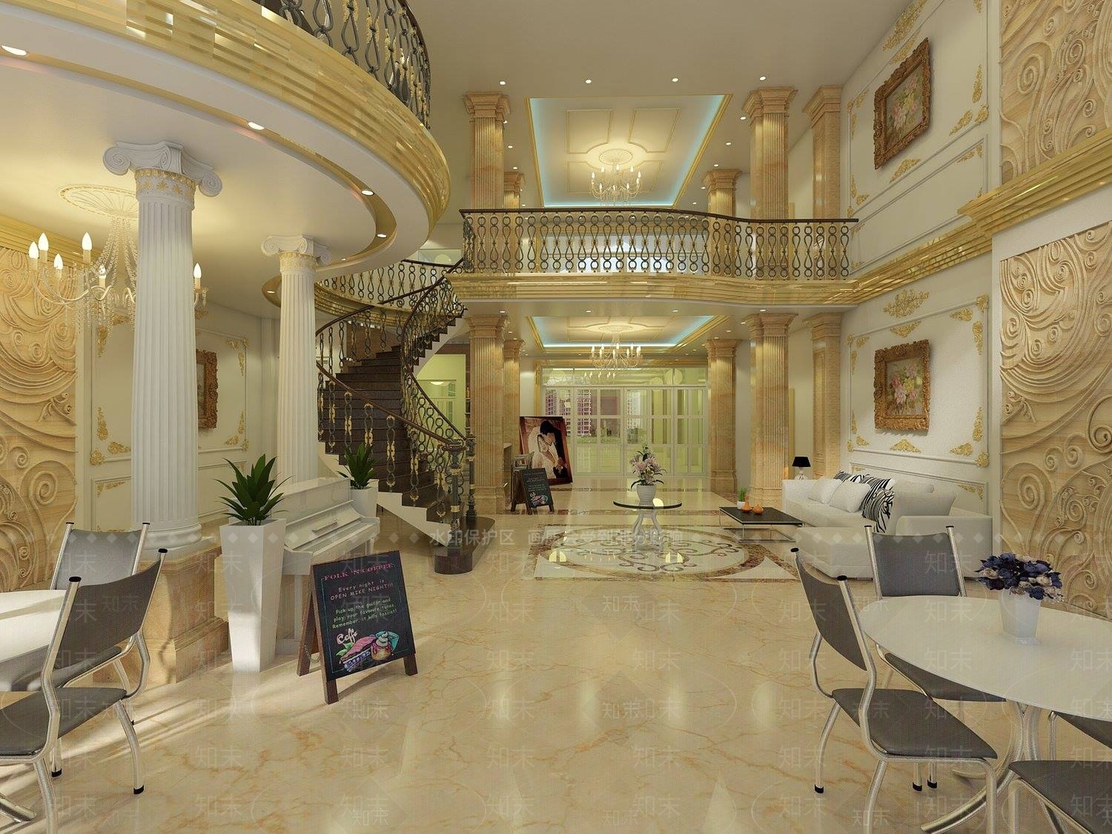欧式摄影店SU模型下载【ID:183928180】
