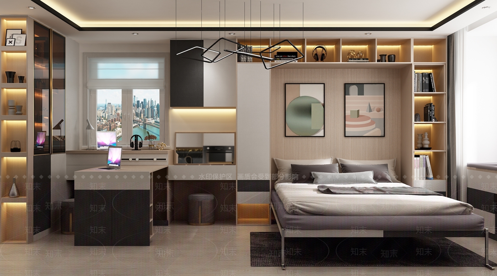 现代公寓3D模型下载【ID:483931888】