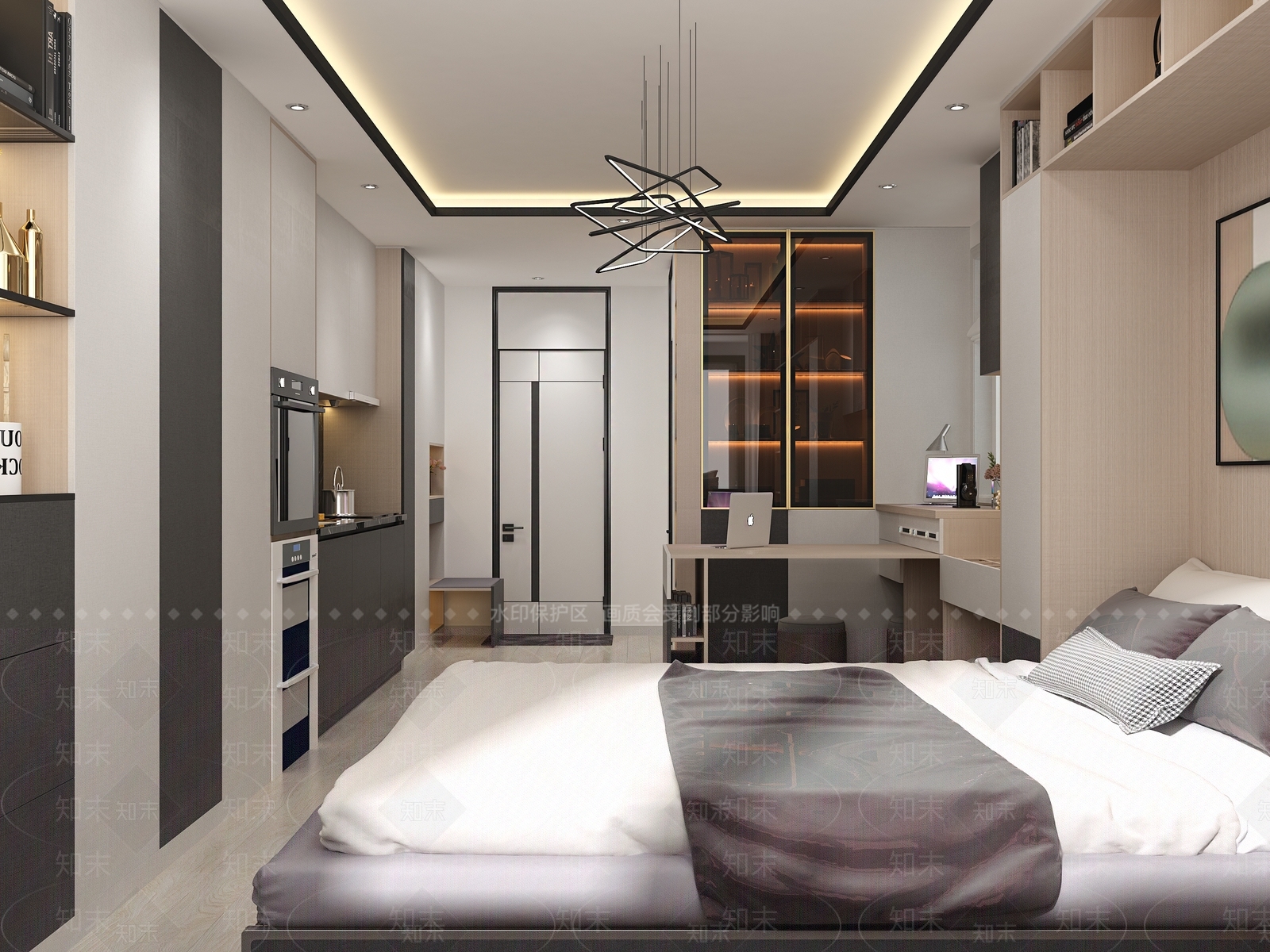 现代公寓3D模型下载【ID:483931888】