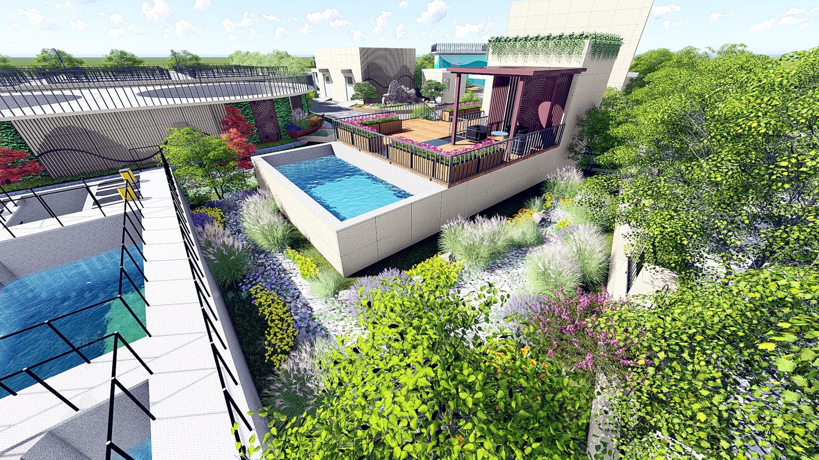现代工业建筑SU模型下载【ID:984467357】