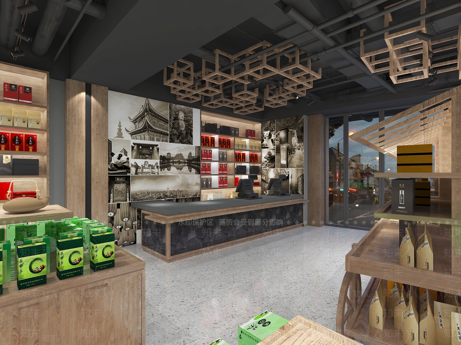工业风超市3D模型下载【ID:583953340】