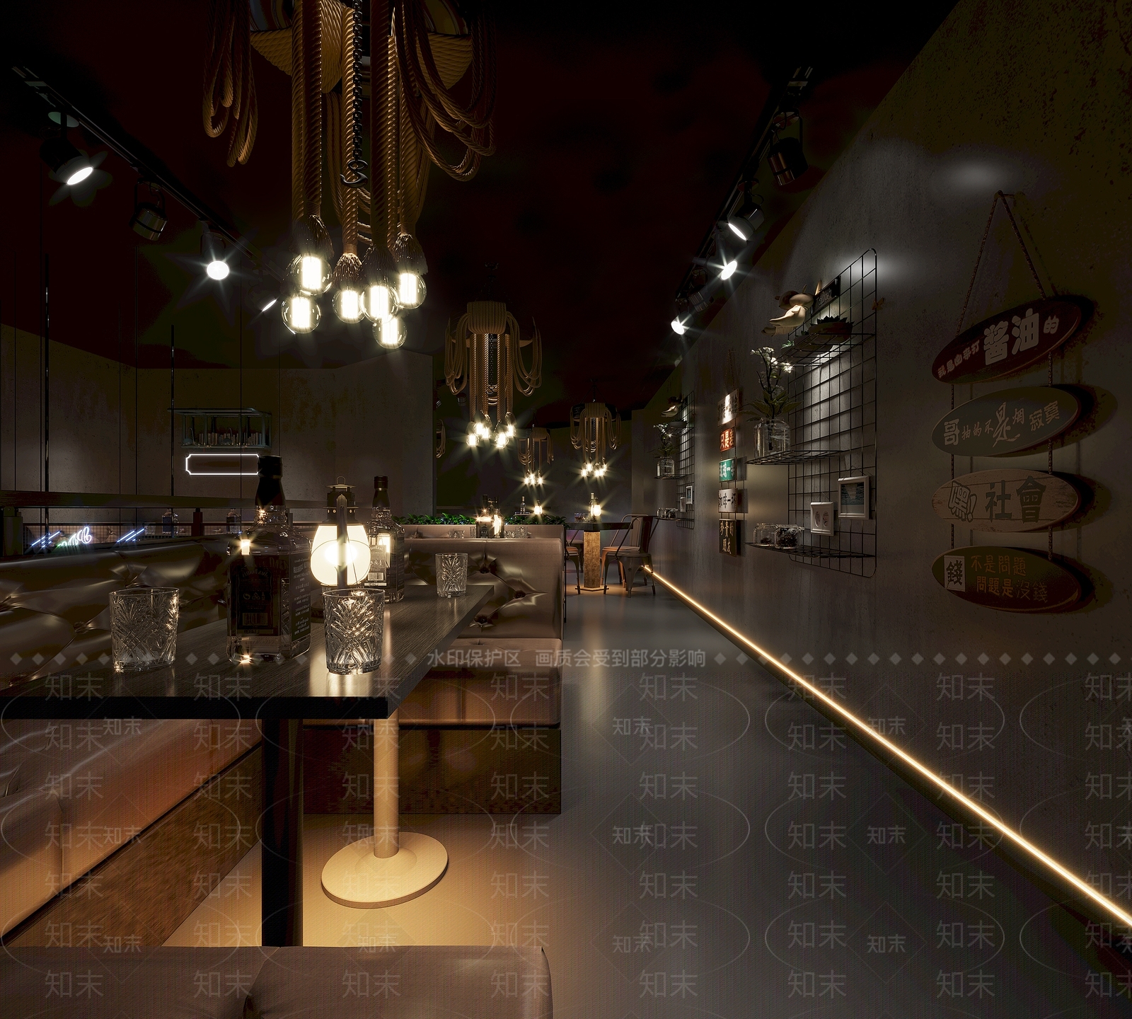 工业风酒吧3D模型下载【ID:483958451】