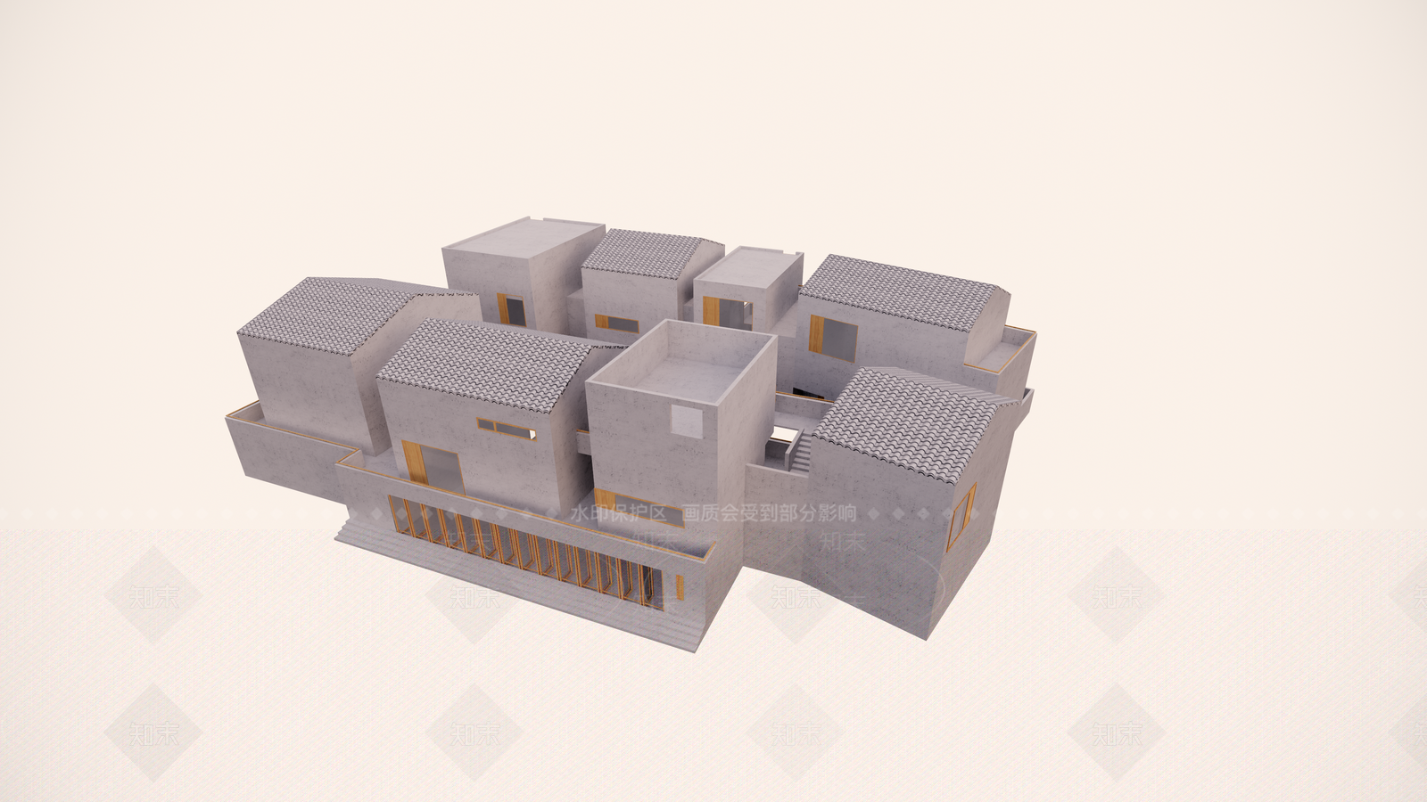 现代茶室SU模型下载【ID:384046785】