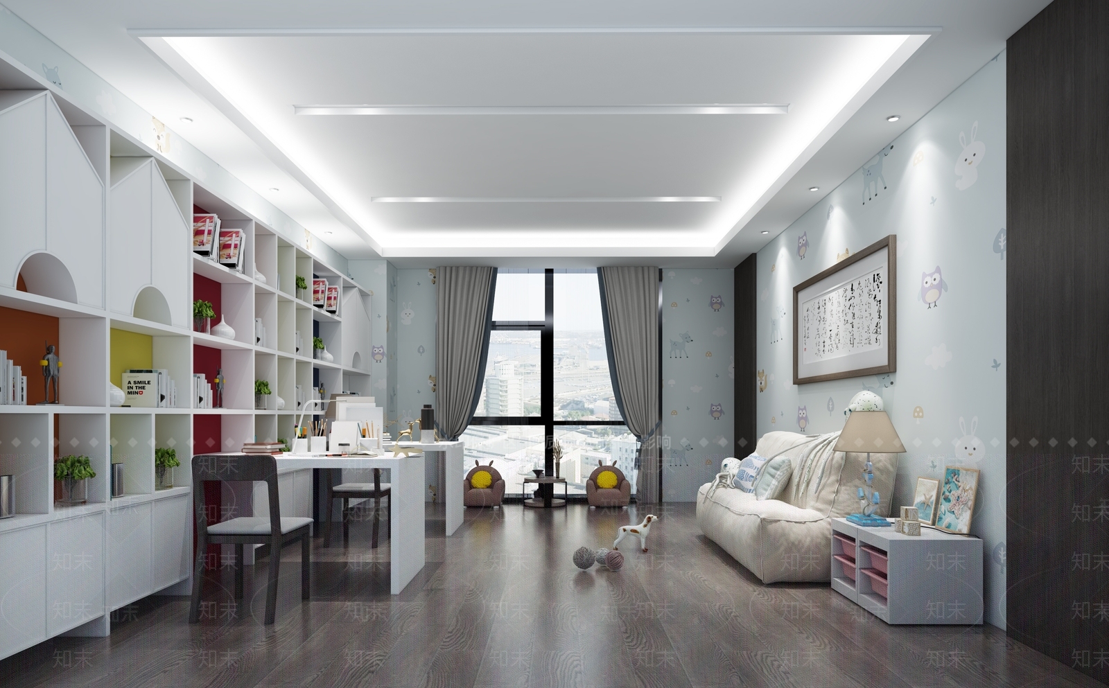 现代儿童娱乐室3D模型下载【ID:184048630】
