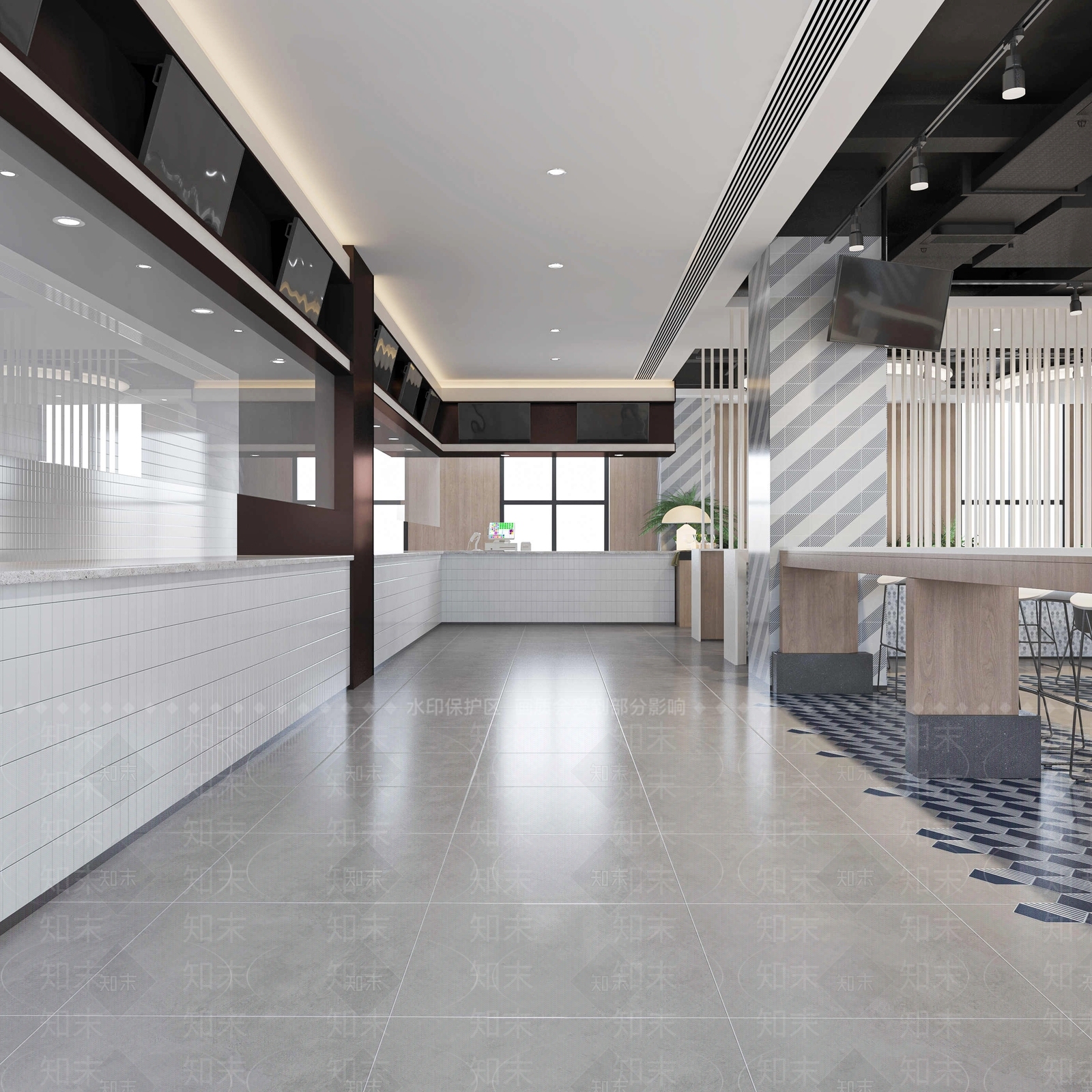 现代公司食堂3D模型下载【ID:784085720】